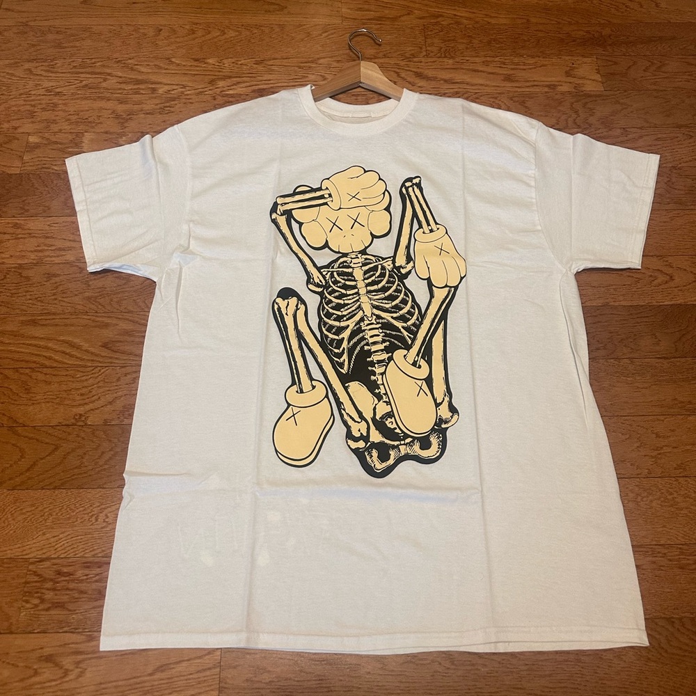 Kaws Skeleton New Fiction Sail T-Shirt